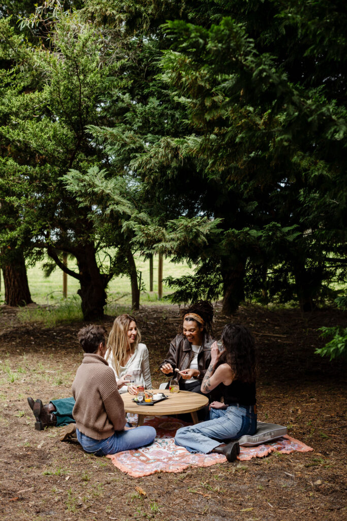 Picnic Setting at Wild Lot Distillery Karridale in the Margaret River Region WA